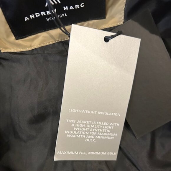 Andrew Marc New York Double Diamond Quilted Matte Shell Hooded Anorak Jacket - Picture 9 of 11